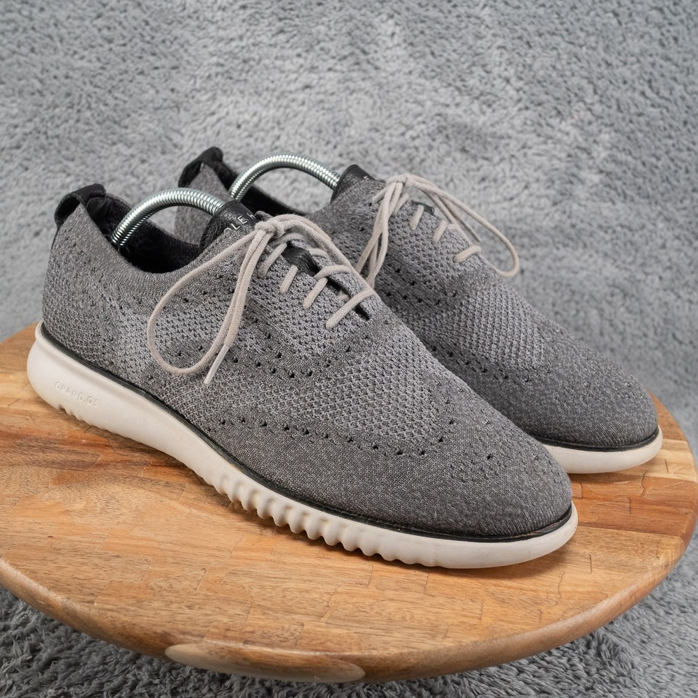 Cole Haan Zerogrand Knit Oxford Gray Mens US Size 10 C27565 Sneakers